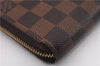 Authentic Louis Vuitton Damier Zippy Long Wallet Purse N60015 LV Box 0226F