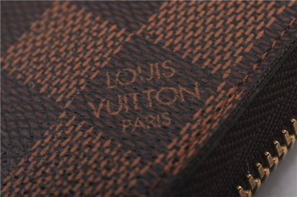 Authentic Louis Vuitton Damier Zippy Long Wallet Purse N60015 LV Box 0226F