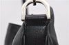 Authentic GUCCI Bamboo 2Way Shoulder Hand Bag Leather 0014095 Black 0227D