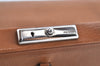 Authentic PRADA MADRAS CERNIERA Leather Nappa Hand Bag B11242 Brown 0228G