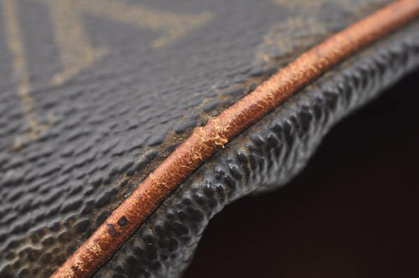 Authentic Louis Vuitton Monogram Compiegne 28 Clutch Hand Bag M51845 LV 0229G