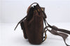 Authentic GUCCI Vintage Bamboo Backpack Suede Leather Brown 0230D