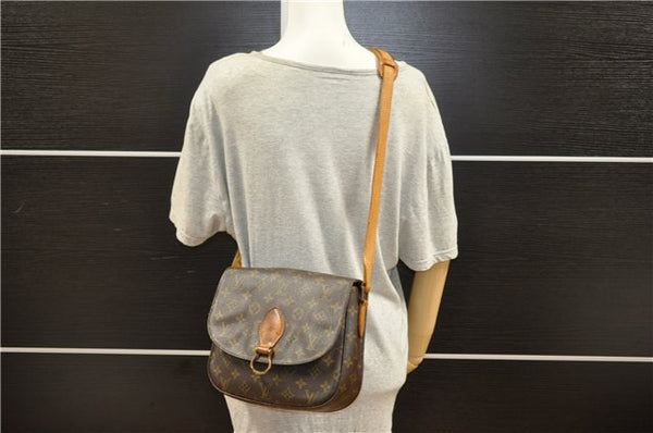 Authentic Louis Vuitton Monogram Saint Cloud GM M51242 Shoulder Cross Bag 0231G