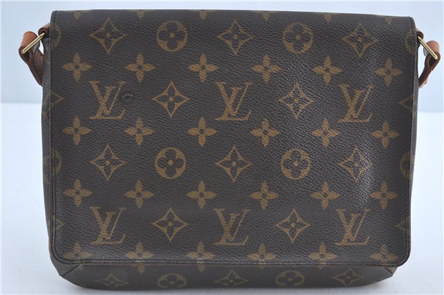 Authentic Louis Vuitton Monogram Musette Tango Shoulder Bag M51257 LV 0233C