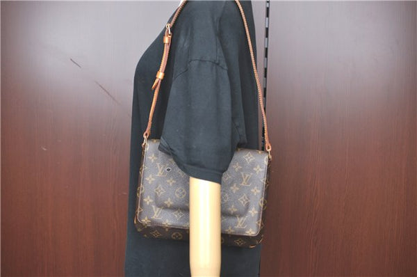 Authentic Louis Vuitton Monogram Musette Tango Shoulder Bag M51257 LV 0233C