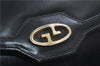 Authentic GUCCI Chain Shoulder Cross Body Bag Purse Leather Black 0233D