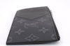 Auth Louis Vuitton Monogram Eclipse Taiga Coin Card Holder Case M30271 LV 0233F