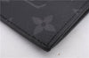 Auth Louis Vuitton Monogram Eclipse Taiga Coin Card Holder Case M30271 LV 0233F