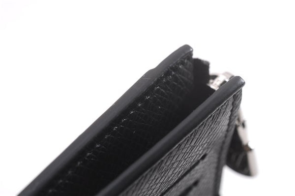 Auth Louis Vuitton Monogram Eclipse Taiga Coin Card Holder Case M30271 LV 0233F