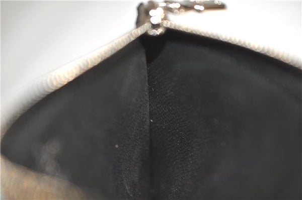 Auth Louis Vuitton Monogram Eclipse Taiga Coin Card Holder Case M30271 LV 0233F