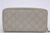 Authentic GUCCI Vintage Guccissima Long Wallet Purse Leather 307982 Ivory 0233G