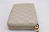 Authentic GUCCI Vintage Guccissima Long Wallet Purse Leather 307982 Ivory 0233G