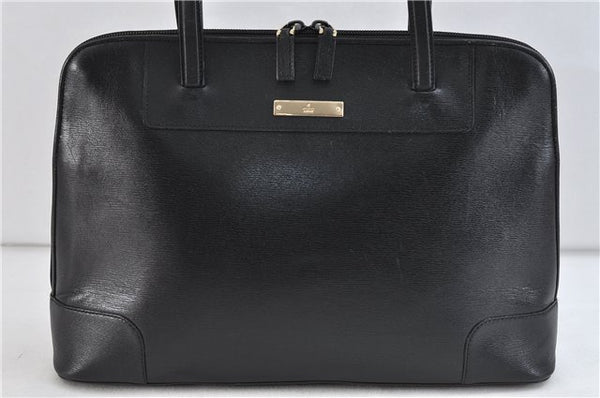 Authentic GUCCI Shoulder Hand Bag Purse Leather 0021122 Black 0234D