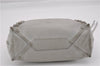 Authentic BALENCIAGA Papier Mini 2Way Hand Bag Leather 305572 Light Gray 0236G