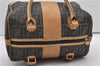 Authentic FENDI Zucca Shoulder Hand Boston Bag Purse Canvas Leather Brown 0237G