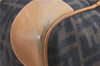 Authentic FENDI Zucca Shoulder Hand Boston Bag Purse Canvas Leather Brown 0237G