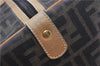 Authentic FENDI Zucca Shoulder Hand Boston Bag Purse Canvas Leather Brown 0237G