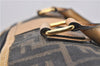 Authentic FENDI Zucca Shoulder Hand Boston Bag Purse Canvas Leather Brown 0237G