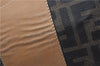Authentic FENDI Zucca Shoulder Hand Boston Bag Purse Canvas Leather Brown 0237G