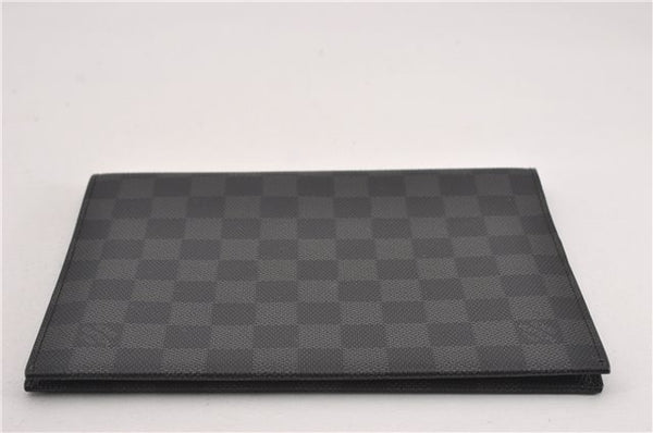 Auth Louis Vuitton Damier Graphite Couverture Carnet MM Notebook Cover 0238G