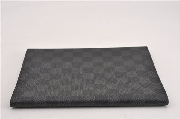 Auth Louis Vuitton Damier Graphite Couverture Carnet MM Notebook Cover 0238G