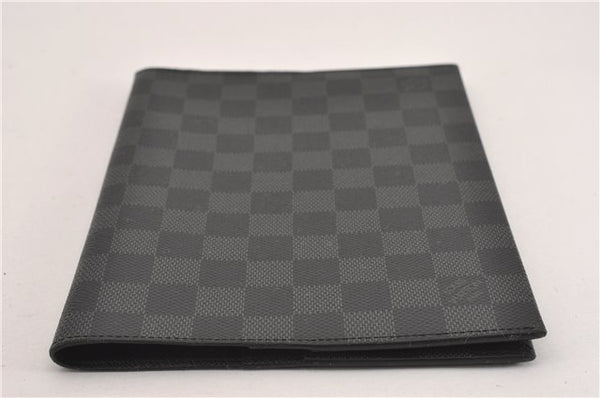 Auth Louis Vuitton Damier Graphite Couverture Carnet MM Notebook Cover 0238G