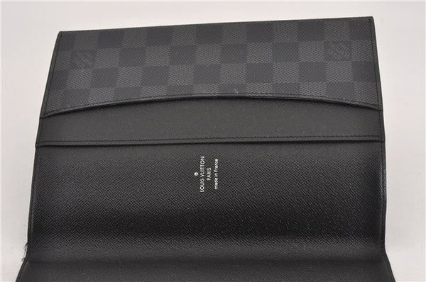 Auth Louis Vuitton Damier Graphite Couverture Carnet MM Notebook Cover 0238G