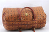 Authentic MCM Visetos Leather Vintage 2Way Travel Boston Bag Brown 0241D