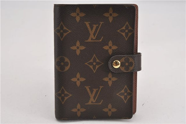 Authentic Louis Vuitton Monogram Agenda PM Notebook Cover R20005 LV 0241G