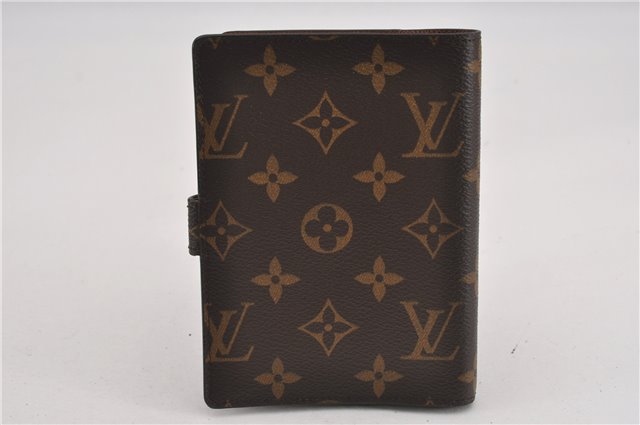Authentic Louis Vuitton Monogram Agenda PM Notebook Cover R20005 LV 0241G