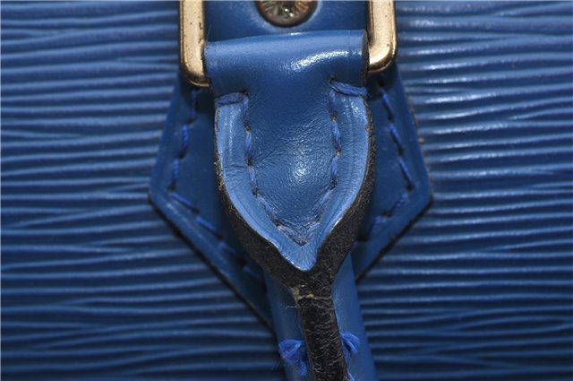 Authentic Louis Vuitton Epi Speedy 25 Hand Boston Bag Blue M43015 LV 0242G