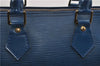 Authentic Louis Vuitton Epi Speedy 25 Hand Boston Bag Blue M43015 LV 0242G