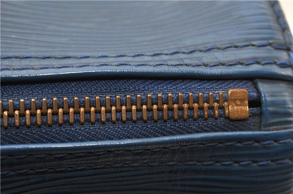 Authentic Louis Vuitton Epi Speedy 25 Hand Boston Bag Blue M43015 LV 0242G