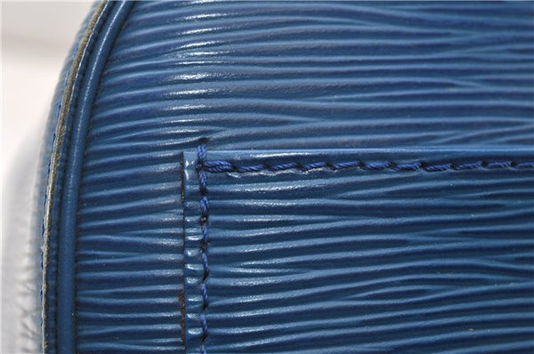 Authentic Louis Vuitton Epi Speedy 25 Hand Boston Bag Blue M43015 LV 0242G