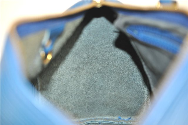 Authentic Louis Vuitton Epi Speedy 25 Hand Boston Bag Blue M43015 LV 0242G
