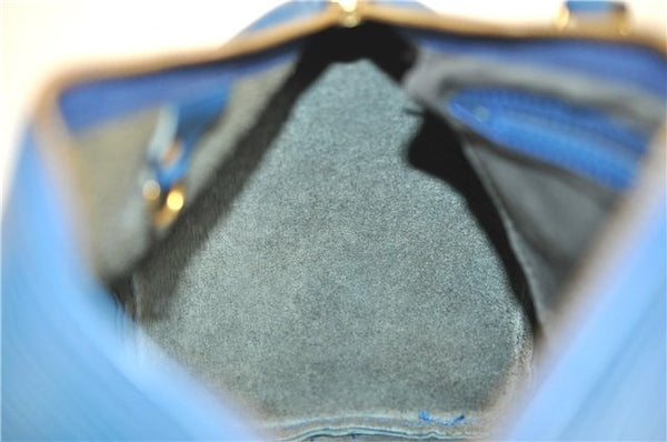 Authentic Louis Vuitton Epi Speedy 25 Hand Boston Bag Blue M43015 LV 0242G