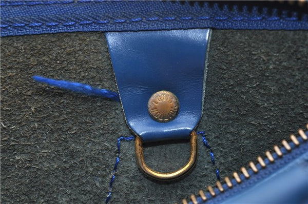 Authentic Louis Vuitton Epi Speedy 25 Hand Boston Bag Blue M43015 LV 0242G