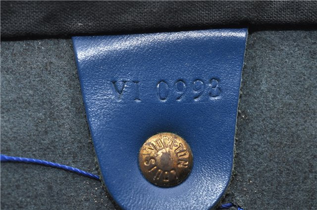 Authentic Louis Vuitton Epi Speedy 25 Hand Boston Bag Blue M43015 LV 0242G