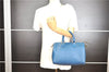 Authentic Louis Vuitton Epi Speedy 25 Hand Boston Bag Blue M43015 LV 0242G