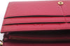 Auth Louis Vuitton Vernis Portefeuille Sarah Chain Wallet Pink M90087 LV 0243D