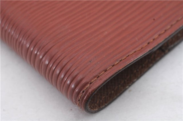 Authentic Louis Vuitton Epi Agenda PM Day Planner Cover Brown R20053 LV 0244D