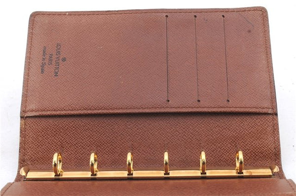 Authentic Louis Vuitton Epi Agenda PM Day Planner Cover Brown R20053 LV 0244D