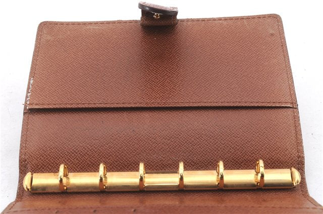 Authentic Louis Vuitton Epi Agenda PM Day Planner Cover Brown R20053 LV 0244D