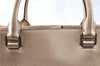 Authentic Michael Kors 2Way Shoulder Cross Body Tote Bag Leather Gold 0244E