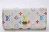 Louis Vuitton Monogram Multicolor Multicles 4 Key Case M93731 White Pink 0245D