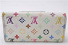 Louis Vuitton Monogram Multicolor Multicles 4 Key Case M93731 White Pink 0245D