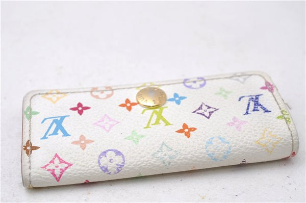 Louis Vuitton Monogram Multicolor Multicles 4 Key Case M93731 White Pink 0245D