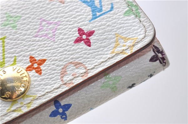 Louis Vuitton Monogram Multicolor Multicles 4 Key Case M93731 White Pink 0245D