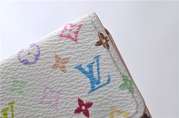 Louis Vuitton Monogram Multicolor Multicles 4 Key Case M93731 White Pink 0245D