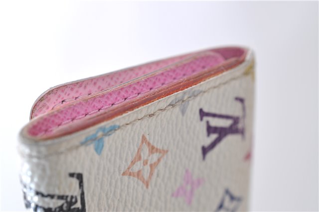 Louis Vuitton Monogram Multicolor Multicles 4 Key Case M93731 White Pink 0245D